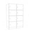 Lockers 8 Doors - bank of 4 x high & 2 x Wide